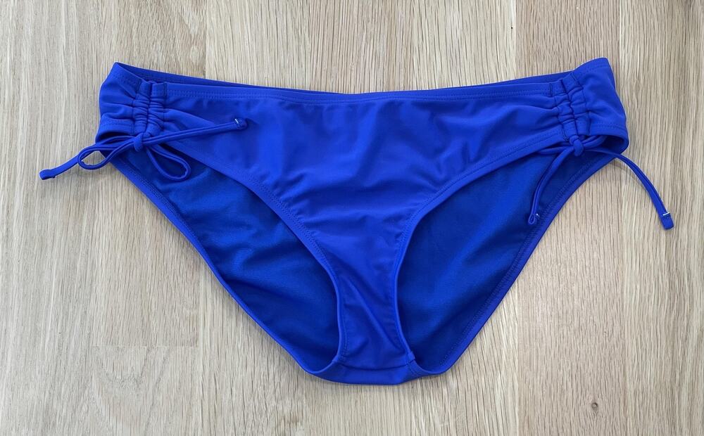 Arizona Jean Co Bikini Bottom Womens XL Royal Blue Nylon Side Tie Swim Bottoms